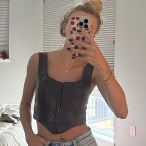 Princess Polly pleather corset